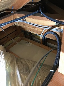 大津市N様邸　IHクッキングヒーター　配線